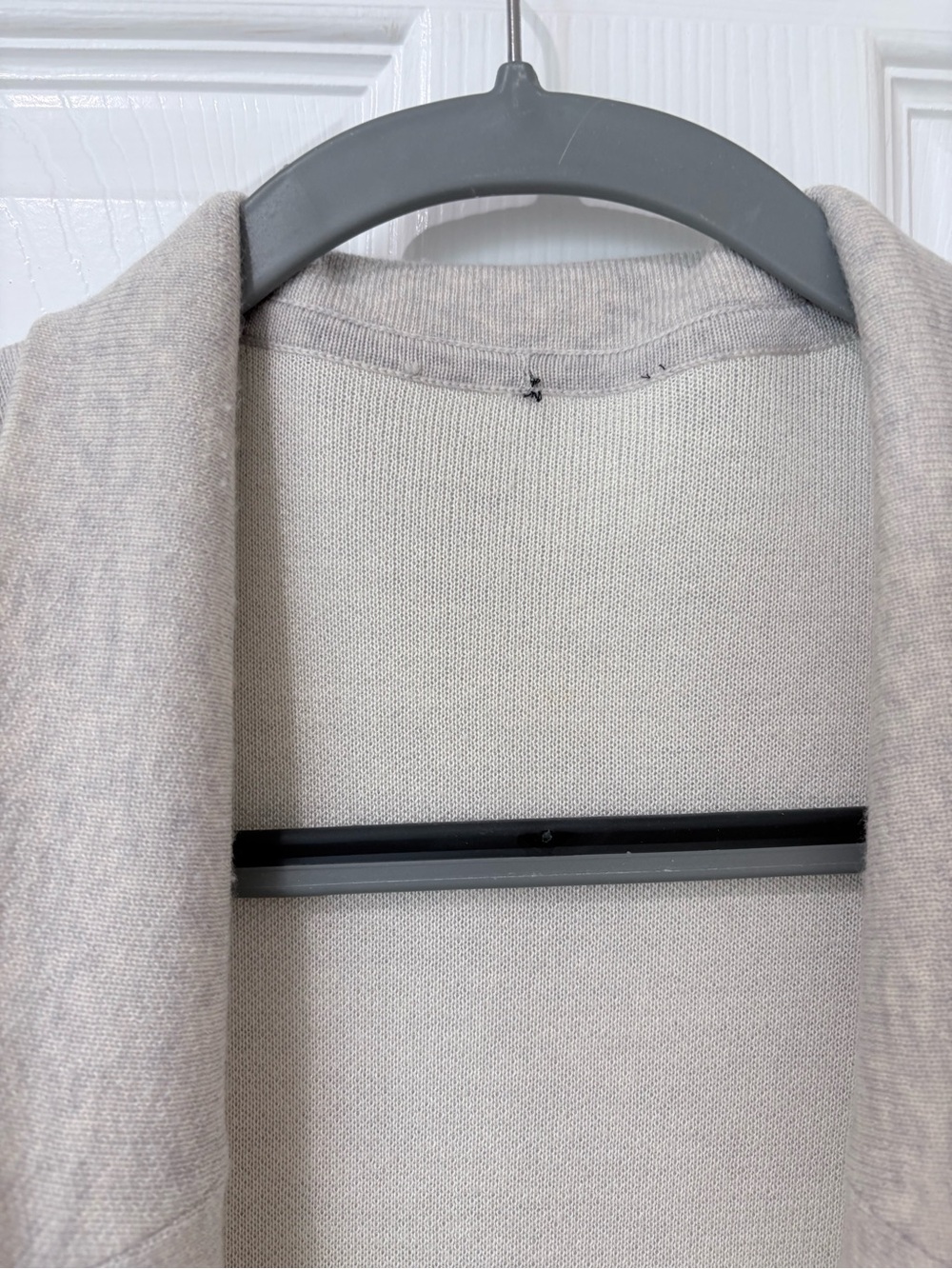 Eileen Fisher Oatmeal Merino Wool Silk Long Cardigan XL - Picture 3 of 10